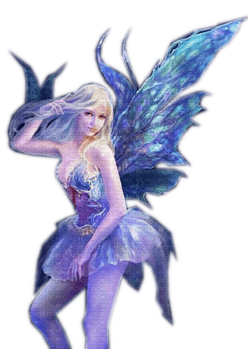 Rena blue Fairy Fantasy Girl - фрее пнг