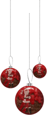 tube boules de Noël - Free PNG