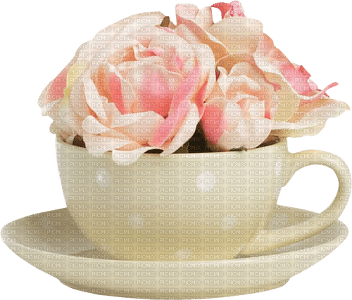 Fleurs.Flowers.Mug.Pink.rose.Victoriabea - gratis png
