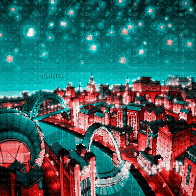 Y.A.M._Anime city background - Δωρεάν κινούμενο GIF