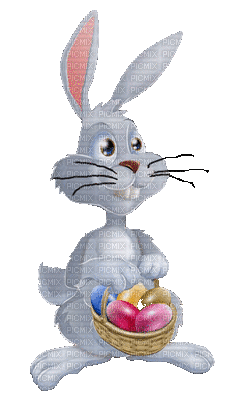 bunny hare hasen lièvre tube animation sweet gif anime animated easter Pâques Paques ostern animal animaux egg eggs basket oeufs, bunny , hare , hasen , lièvre , tube , animation ,