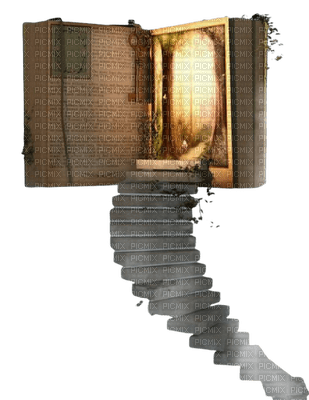 surreal fantasy fond background  image  surréaliste fantaisie tube stairs door book porte heaven escaliers surrealiste - 無料png