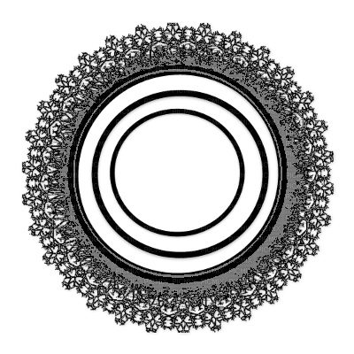 circle lace black - nemokama png