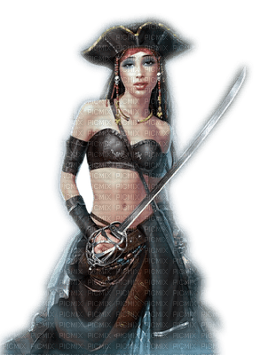 femme pirate woman - besplatni png