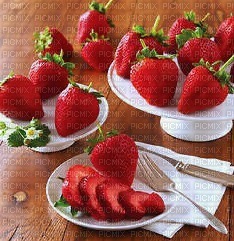 image encre happy birthday fraises - gratis png