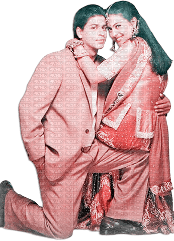 soave bollywood shahrukh khan couple  pink - besplatni png
