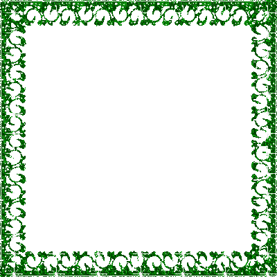 Frame, Frames, Deco, Glitter, Green, Gif  Jitter.Bug.Girl - Zdarma animovaný GIF