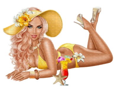 femme woman frau beauty tube human person people beach plage   summer ete - Free PNG