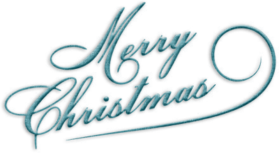 soave text christmas merry teal - бесплатно png