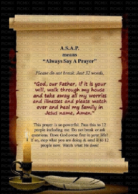 Always Say A Prayer - Besplatni animirani GIF