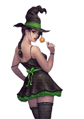 gothic pinup dolceluna woman witch - darmowe png