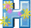 H floral - 免费动画 GIF
