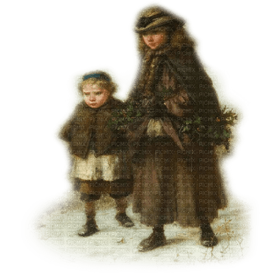 niños invierno navidad dubravka4 - bezmaksas png
