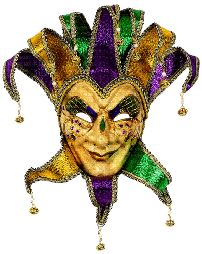 Mask.Gold.Green.Purple - безплатен png