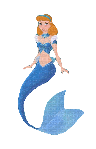 cinderella mermaid - GIF animado gratis