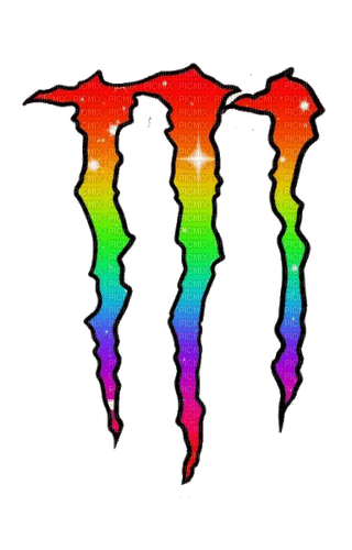 Rainbow Monster Energy - png gratuito