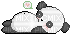 emo kawaii panda - Δωρεάν κινούμενο GIF
