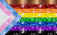 Glitter progress Pride flag variant - Animovaný GIF zadarmo