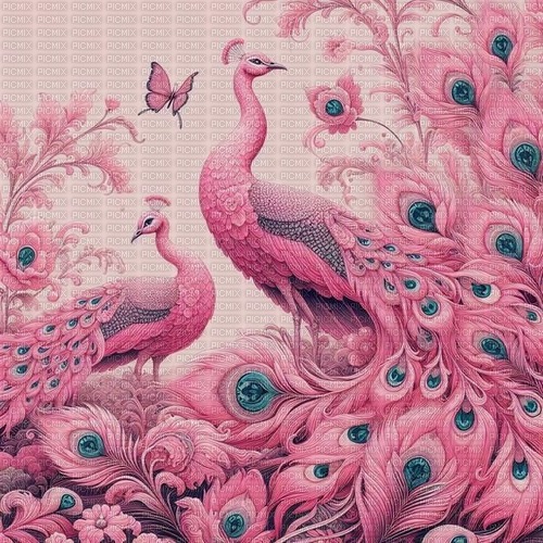 fantasy peacock background - фрее пнг