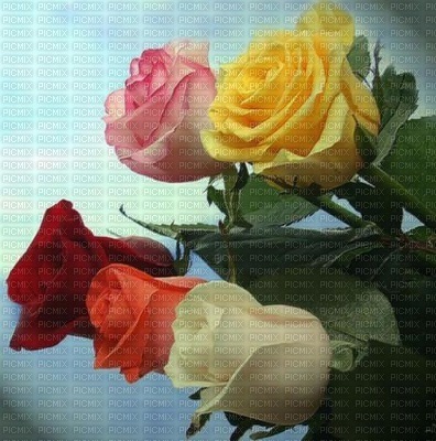 image encre fleurs roses joyeux anniversaire edited by me - бесплатно png