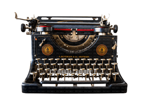 Vintage.Typewriter.Machine à écrire.Victoriabea - darmowe png
