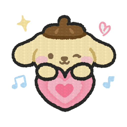 pompompurin floating heart - δωρεάν png
