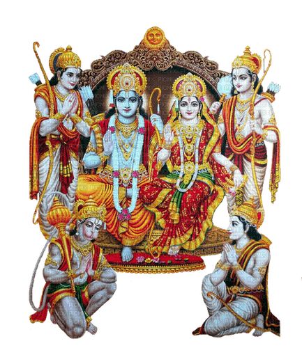 Sita Ram Lakshman Hanuman - nemokama png