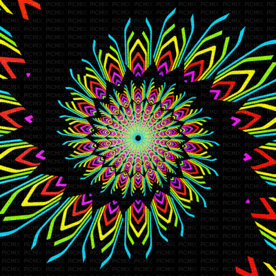 effect effet effekt background fond abstract abstrait abstrakt gif anime animated animation colorful fractal fractale fraktal - Animovaný GIF zadarmo