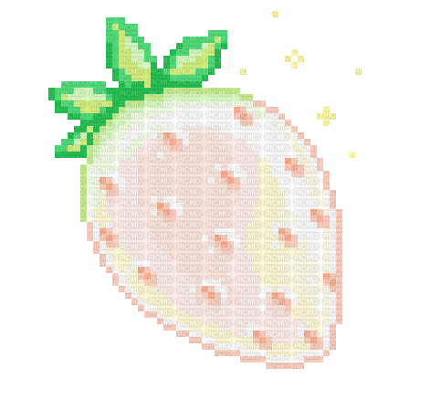 white strawberry - Bezmaksas animēts GIF
