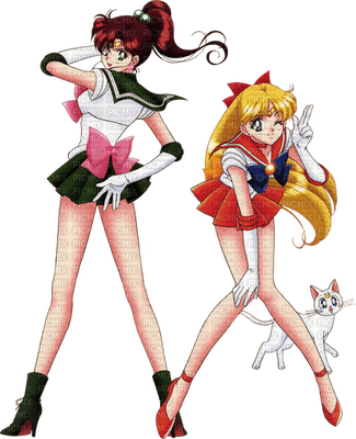 Sailor Moon Crystal Jupiter Venus - Free PNG