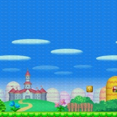 New Super Mario Bros Background - kostenlos png