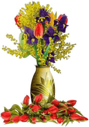 Blumenvase - zdarma png