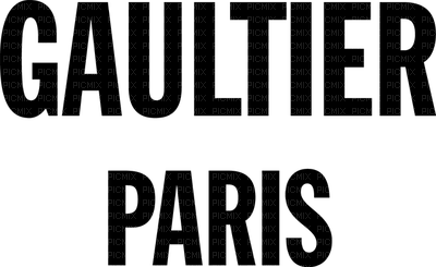 Kaz_Creations Logo Text Gaultier Paris - фрее пнг