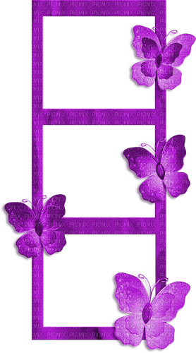 Frames.Butterflies.Purple - PNG gratuit