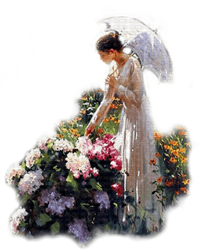 dama  flores vintage  dubravka4 - безплатен png