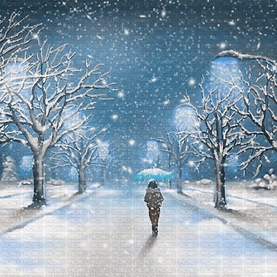 kikkapink winter snow background animated - GIF animado gratis