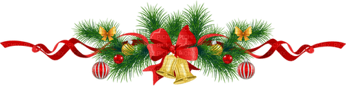 Adorno de campanas de navidad - darmowe png