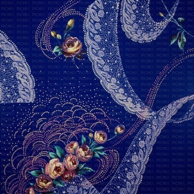 bg-blue-flowers-lace - darmowe png