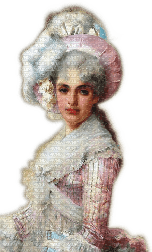 Rena Vintage Woman pink Frau - фрее пнг