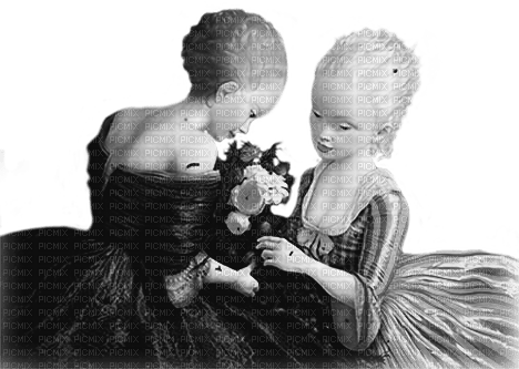 soave woman friends  surreal black white - Free PNG