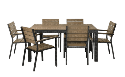 table with chairs - nemokama png