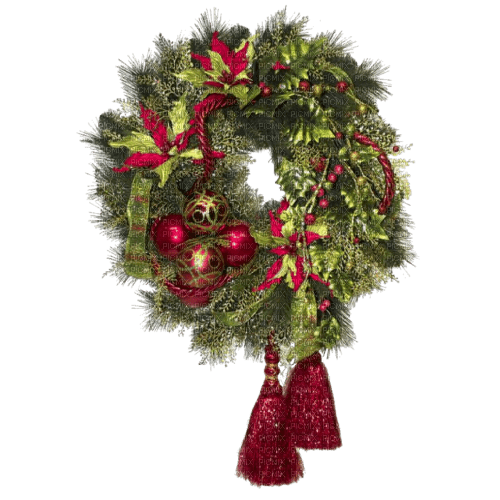 gala Christmas wreath - besplatni png