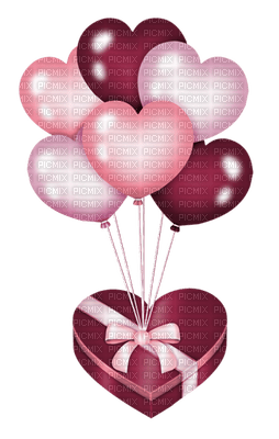 patymirabelle ballons,coeur - PNG gratuit