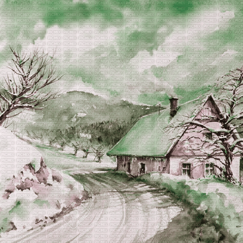 Garda Lake winter background pastel - фрее пнг