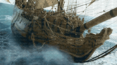 pirate ship bp - GIF animado grátis