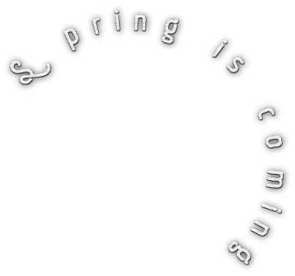 soave text spring is coming white - ücretsiz png