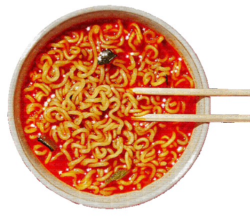 Shin Ramyun Noodle Soup Ramen Glitter - Darmowy animowany GIF