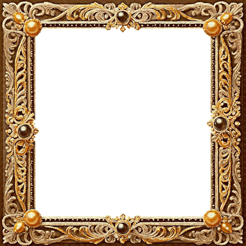 ♡§m3§♡ gold glitter vintage frame animated - 免费动画 GIF