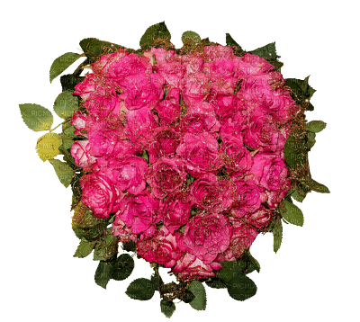 flower-heart-pink-deco - png grátis