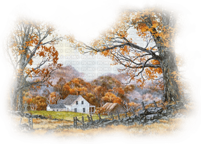 paysage automne - zdarma png